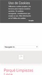Mobile Screenshot of limpiezaslince.com
